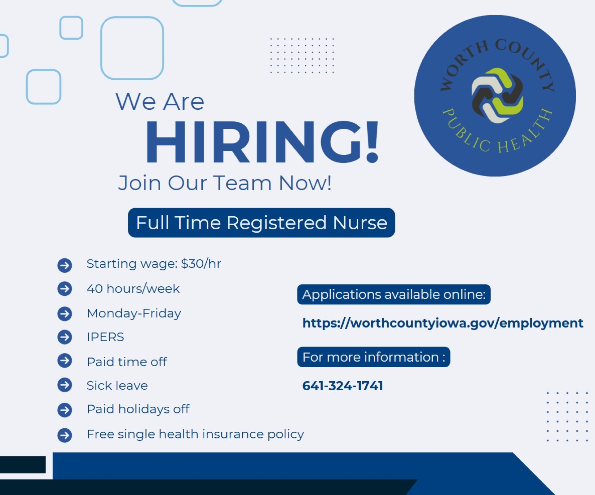 Now Hiring RN 
